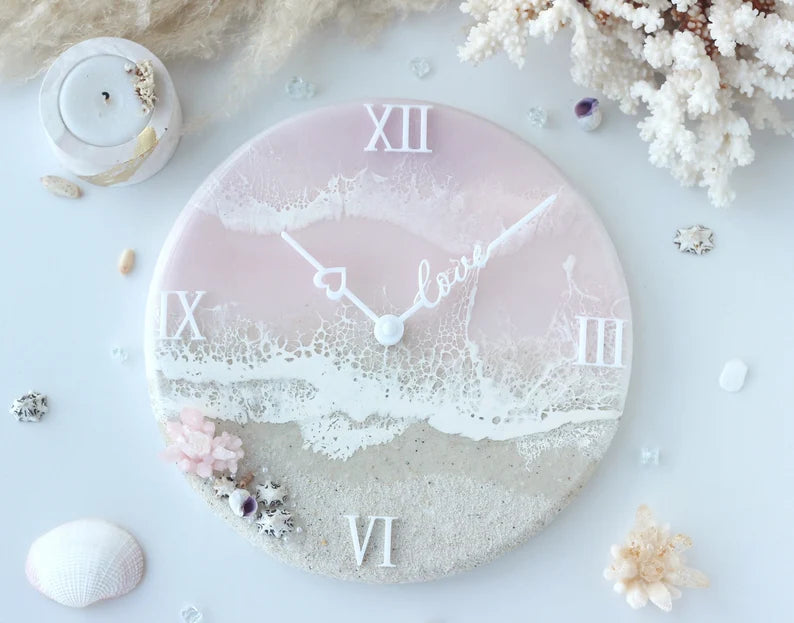 Resin Art Clock