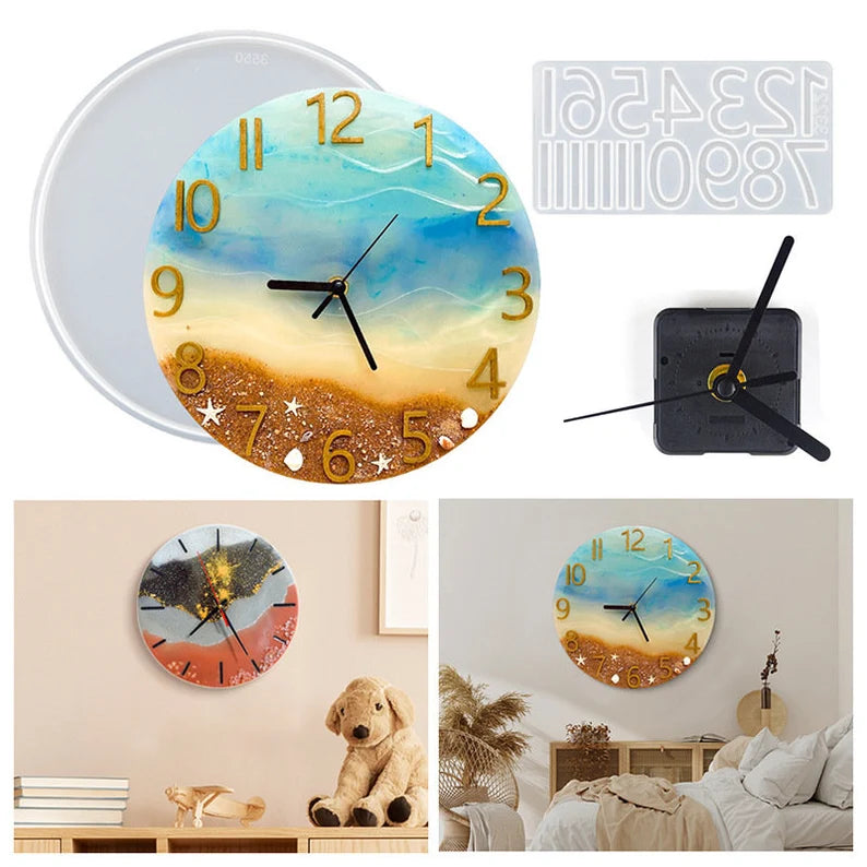 Resin Art Clock