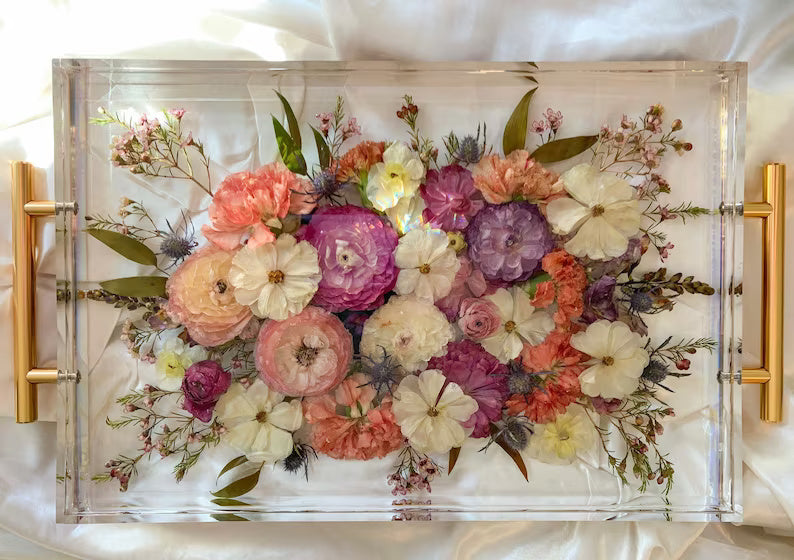 Flower Preservation Resin Tray