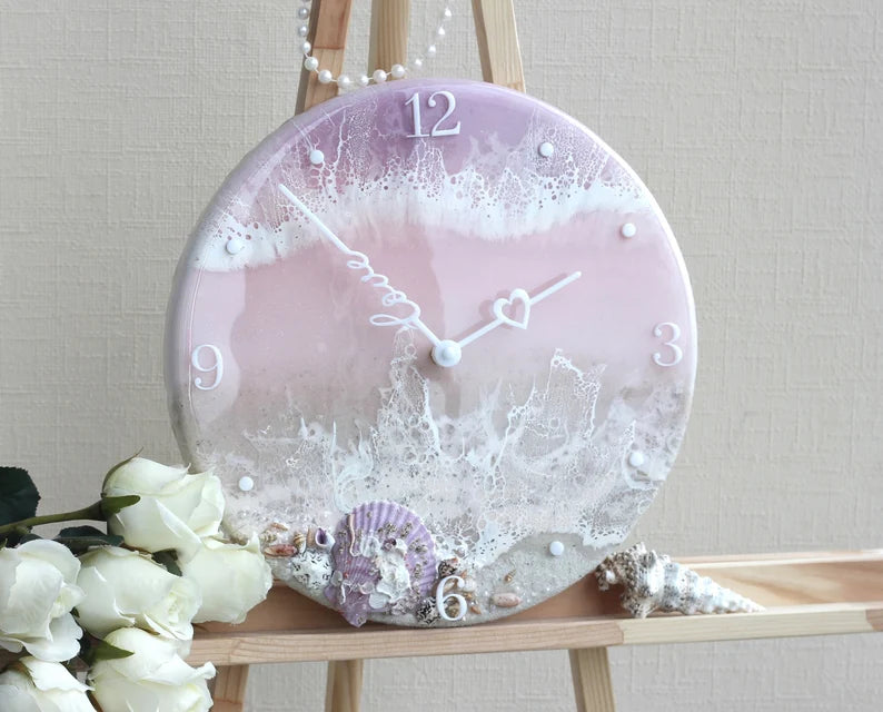 Resin Art Clock