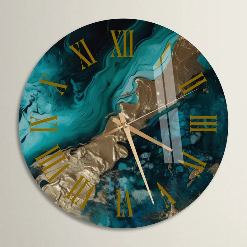 Resin art Clock