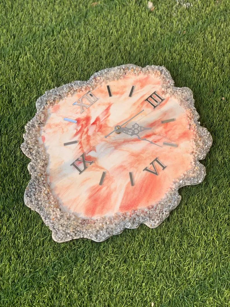 Resin Art Clock