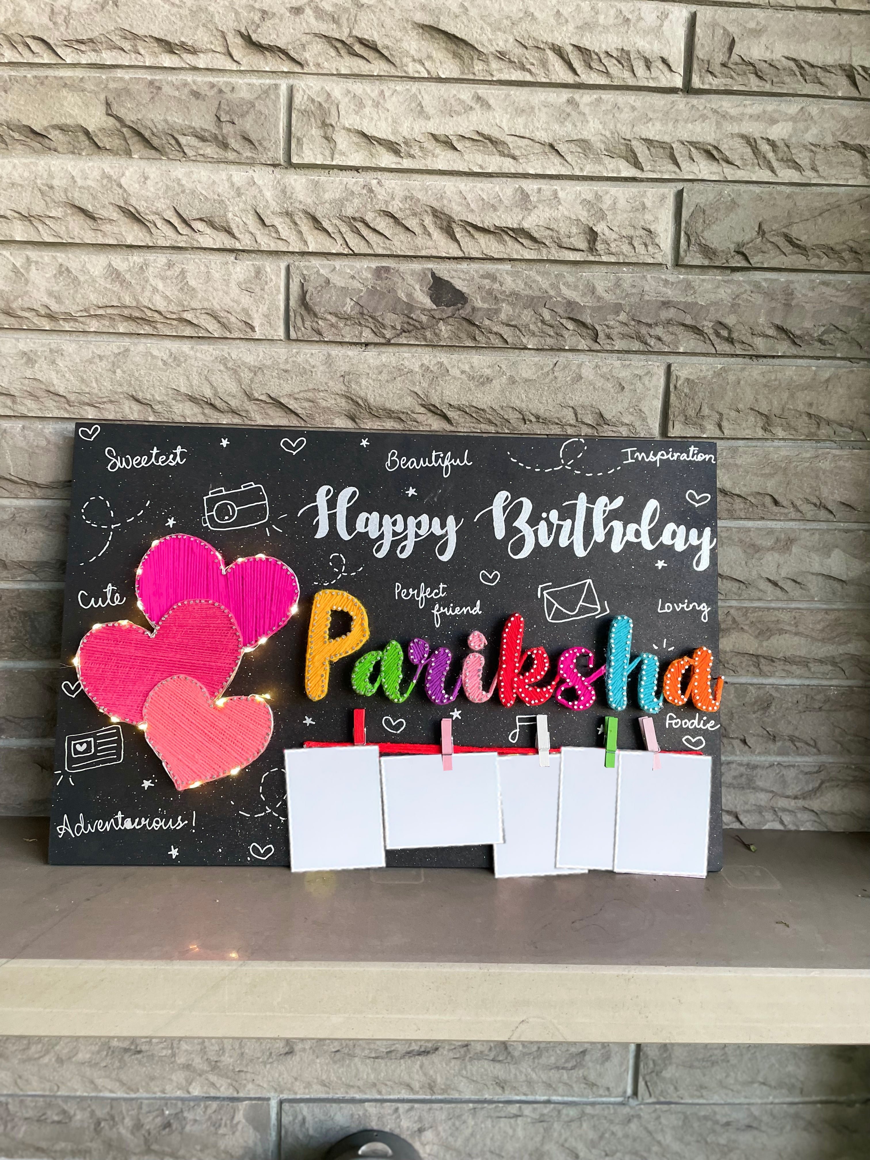 Heartfelt Wishes: A Birthday String Art Masterpiece