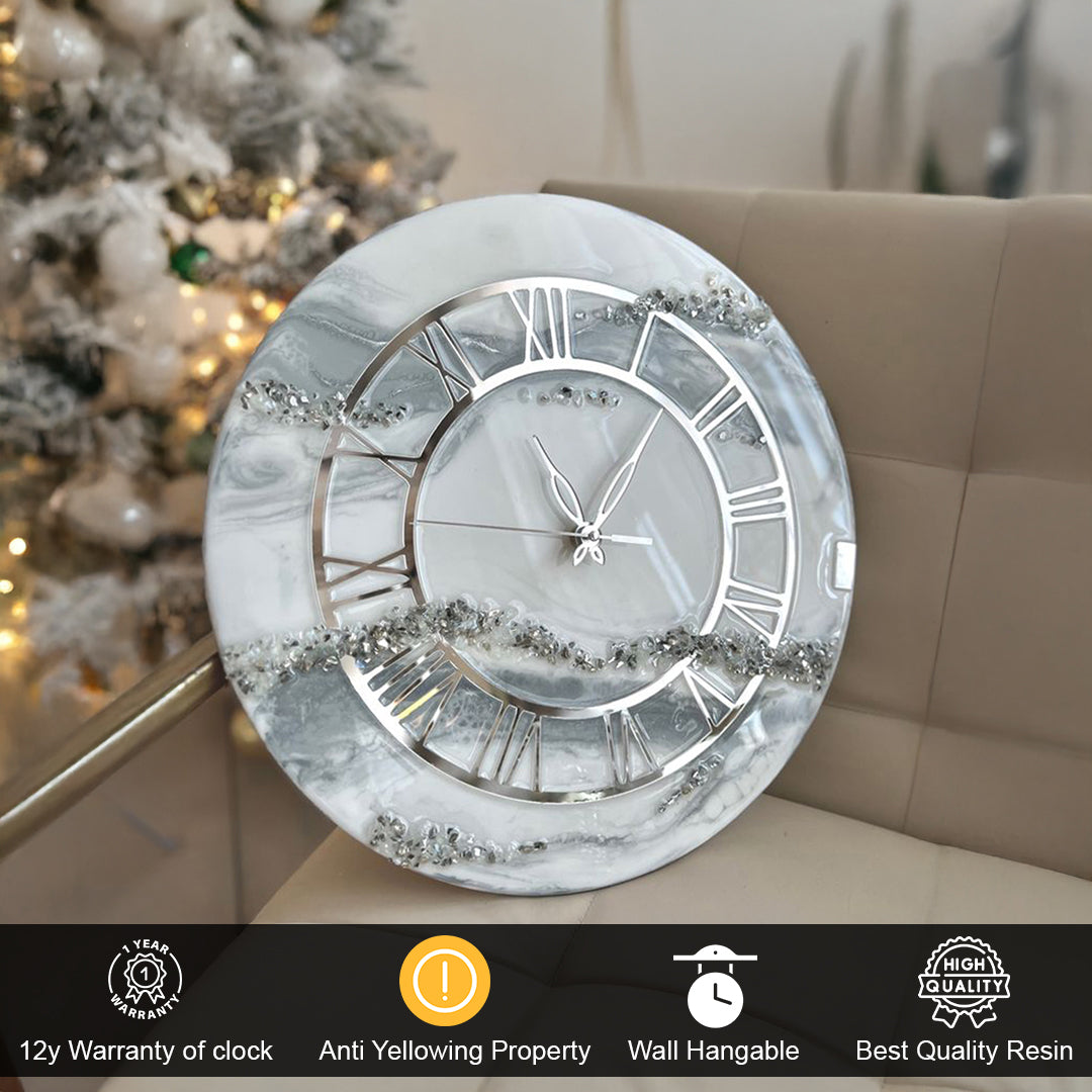 Luxury Epoxy Resin Clock – A Timeless Masterpiece