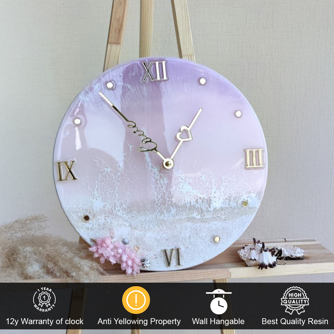 Glamorous Resin Art Clock – A Touch of Elegance for Your Home