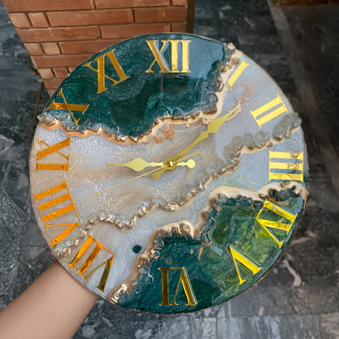 Resin Art Clock